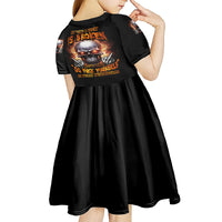 Give Me A F Is Broken But My Go F Yourself Kid Short Sleeve Dress - Wonder Print Shop
