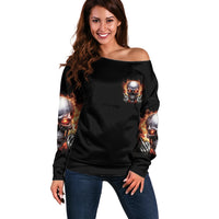 Give Me A F Is Broken But My Go F Yourself Off Shoulder Sweater - Wonder Print Shop