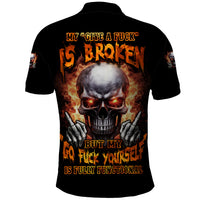 Give Me A F Is Broken But My Go F Yourself Polo Shirt - Wonder Print Shop