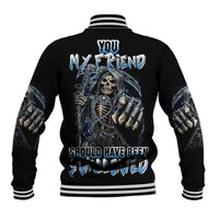 You My Friend Should Have Been Swallowed Baseball Jacket - Wonder Print Shop