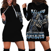 You My Friend Should Have Been Swallowed Hoodie Dress - Wonder Print Shop
