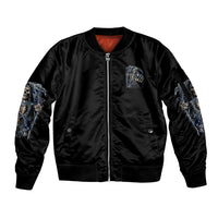 You My Friend Should Have Been Swallowed Sleeve Zip Bomber Jacket - Wonder Print Shop