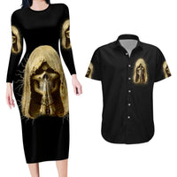 I'm Not Rude I Just Have The Balls Couples Matching Long Sleeve Bodycon Dress and Hawaiian Shirt - Wonder Print Shop