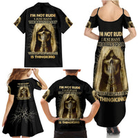 I'm Not Rude I Just Have The Balls Family Matching Summer Maxi Dress and Hawaiian Shirt - Wonder Print Shop