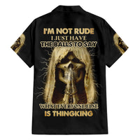 I'm Not Rude I Just Have The Balls Hawaiian Shirt - Wonder Print Shop