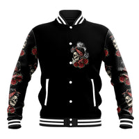 Skl Rose - Zero Fck Given Baseball Jacket - Wonder Print Shop
