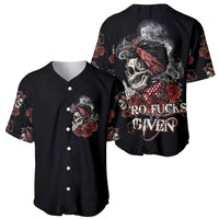 Skl Rose - Zero Fck Given Baseball Jersey - Wonder Print Shop