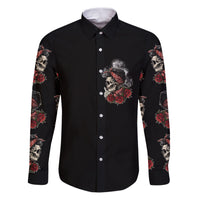 Skl Rose - Zero Fck Given Family Matching Puletasi Dress and Hawaiian Shirt - Wonder Print Shop