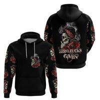 Skl Rose - Zero Fck Given Hoodie - Wonder Print Shop
