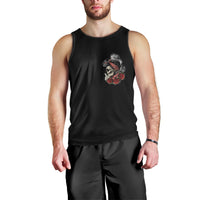 Skl Rose - Zero Fck Given Men Tank Top - Wonder Print Shop