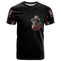 Skl Rose - Zero Fck Given T Shirt - Wonder Print Shop