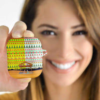 Vatican Christmas AirPods Case with Bethlehem Silhouette Yellow Red Green Pattern and Baby Jesus Manger - Wonder Print Shop