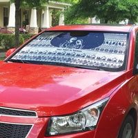 Vatican Christmas Auto Sun Shade with Holy Family Nativity Scene Snowflake Pattern and Starry Night - Wonder Print Shop