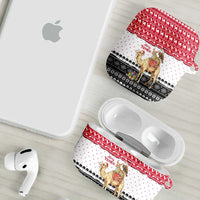 Yemen Christmas AirPods Case with Camel Leopard Falcon Red Black White Snowflake - Wonder Print Shop
