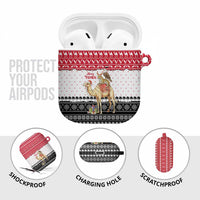 Yemen Christmas AirPods Case with Camel Leopard Falcon Red Black White Snowflake - Wonder Print Shop