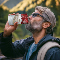 Liechtenstein Christmas 4 in 1 Can Cooler Tumbler with Santa Claus Castle Snowflakes and National Flag - Wonder Print Shop