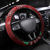 Liechtenstein Christmas Steering Wheel Cover with Santa Claus Castle Snowflakes and National Flag - undefined