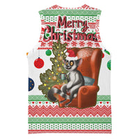 Madagascar Christmas Basketball Jersey with Lemur Santa Hat Holiday Tree and Festive Pattern - Wonder Print Shop