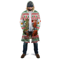 Madagascar Christmas Cloak with Lemur Santa Hat Holiday Tree and Festive Pattern - Wonder Print Shop