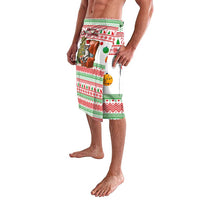 Madagascar Christmas Lavalava with Lemur Santa Hat Holiday Tree and Festive Pattern - Wonder Print Shop