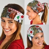 Madagascar Christmas Neck Gaiter with Lemur Santa Hat Holiday Tree and Festive Pattern - Wonder Print Shop