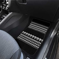 Creepy Christmas Car Mats with Skulls Trees and Gothic Holiday Pattern - Wonder Print Shop