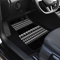 Creepy Christmas Car Mats with Skulls Trees and Gothic Holiday Pattern - Wonder Print Shop