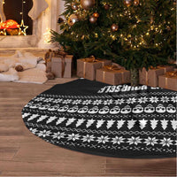 Creepy Christmas Tree Skirt with Skulls Trees and Gothic Holiday Pattern - Wonder Print Shop