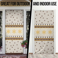Guinea Pig Christmas Door Cover with Snowflakes Trees and Reindeer Pattern - Wonder Print Shop