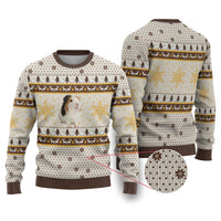 Guinea Pig Christmas Ugly Christmas Sweater with Snowflakes Trees and Reindeer Pattern - Wonder Print Shop