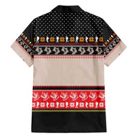 Hiking Christmas Hawaiian Shirt with Mountains Trees and Winter Holiday Pattern - Wonder Print Shop