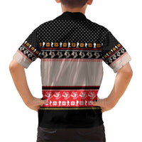 Hiking Christmas Hawaiian Shirt with Mountains Trees and Winter Holiday Pattern - Wonder Print Shop