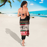 Hiking Christmas Sarong with Mountains Trees and Winter Holiday Pattern - undefined