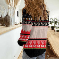 Hiking Christmas Women Casual Shirt with Mountains Trees and Winter Holiday Pattern - Wonder Print Shop