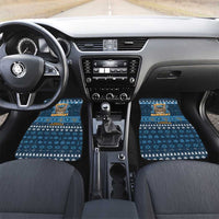Happy Hanukcat Christmas Design Car Mats Xmas Holiday Patterns - Wonder Print Shop