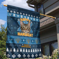 Happy Hanukcat Christmas Design Garden Flag Xmas Holiday Patterns - Wonder Print Shop