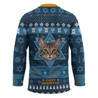 Happy Hanukcat Christmas Design Hockey Jersey Xmas Holiday Patterns - Wonder Print Shop