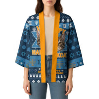 Happy Hanukcat Christmas Design Kimono Xmas Holiday Patterns - Wonder Print Shop