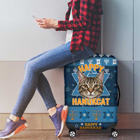 Happy Hanukcat Christmas Design Luggage Cover Xmas Holiday Patterns - Wonder Print Shop