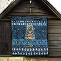 Happy Hanukcat Christmas Design Quilt Xmas Holiday Patterns - Wonder Print Shop
