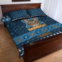 Happy Hanukcat Christmas Design Quilt Bed Set Xmas Holiday Patterns - Wonder Print Shop