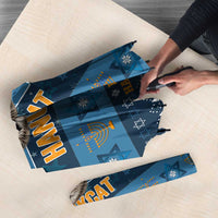 Happy Hanukcat Christmas Design Umbrella Xmas Holiday Patterns - Wonder Print Shop