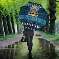 Happy Hanukcat Christmas Design Umbrella Xmas Holiday Patterns - Wonder Print Shop