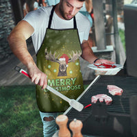 Merry ChristMoose Christmas Apron Xmas Holiday Patterns - Wonder Print Shop