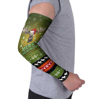 Merry ChristMoose Christmas Arm Sleeves Xmas Holiday Patterns - Wonder Print Shop