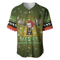 Merry ChristMoose Christmas Baseball Jersey Xmas Holiday Patterns - Wonder Print Shop