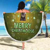 Merry ChristMoose Christmas Beach Blanket Xmas Holiday Patterns - Wonder Print Shop