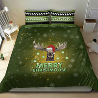 Merry ChristMoose Christmas Bedding Set Xmas Holiday Patterns - Wonder Print Shop