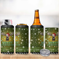 Merry ChristMoose Christmas 4 in 1 Can Cooler Tumbler Xmas Holiday Patterns - Wonder Print Shop
