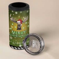 Merry ChristMoose Christmas 4 in 1 Can Cooler Tumbler Xmas Holiday Patterns - Wonder Print Shop
